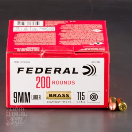 9mm ammo 115gr Federal 1000rd